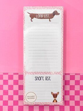 Dachshund List Pad